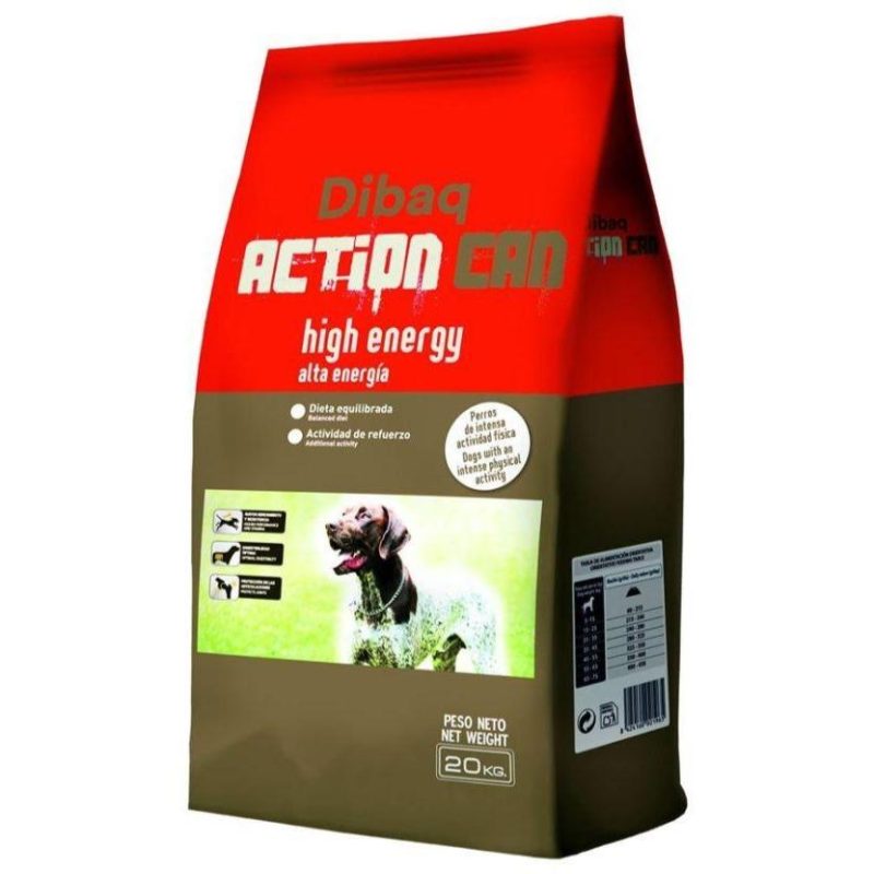 Dibaq Action Can High Energy Dog Food - 20 Kg